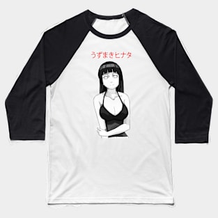 Anime girl B&W Baseball T-Shirt